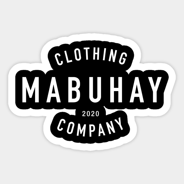 Mabuhay Clothing Company White Sticker by Mabuhay Clothing